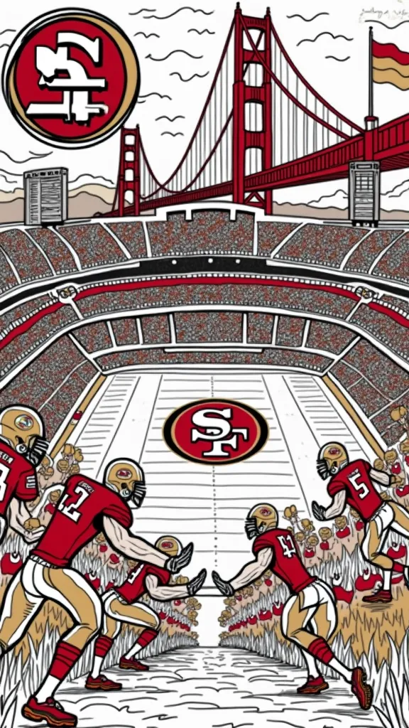 printable 49ers coloring pages